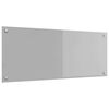 vidaXL Protection de cuisine Gris clair 100 x 40 x 0,6 cm verre trempé