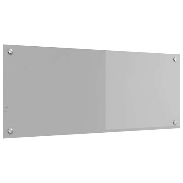 vidaXL Protection de cuisine Gris clair 100 x 40 x 0,6 cm verre trempé
