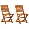 vidaXL Chaises pliantes pour enfants, lot de 2, en bois d'eucalyptus massif