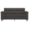 vidaXL Canap&eacute; &agrave; 2 places Gris 140 cm Similicuir