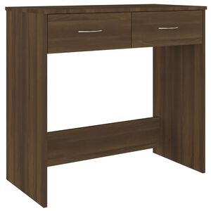 vidaXL Bureau ch&ecirc;ne marron 80x40x75 cm bois d'ing&eacute;nierie