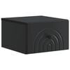 vidaXL Cabinet de chevet mural avec tiroir Noir 33 x 34,5 x 20 cm