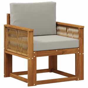 vidaXL Sofa de milieu ext&eacute;rieur Bois d'Acacia Massif Naturel