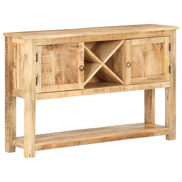 vidaXL Buffet 120x30x76 cm Bois de manguier brut