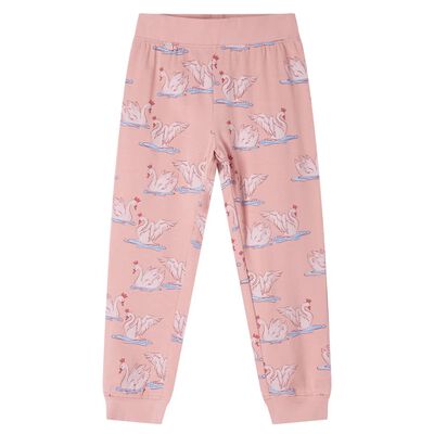 Pyjamas enfants à manches longues rose clair 140