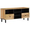 vidaXL Meuble TV 100x33x46 cm bois massif de manguier