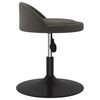 vidaXL Tabouret de bar Gris fonc&eacute; Velours