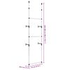 vidaXL Syst&egrave;me de garde-robe t&eacute;lescopique avec barres Aluminium
