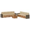 vidaXL Ensemble de canap&eacute;s d'ext&eacute;rieur 9 pc Naturel et Beige