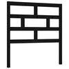vidaXL T&ecirc;te de lit Noir 106x4x100 cm Bois massif de pin