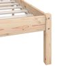 vidaXL Cadre de lit sans matelas bois massif 90x200 cm