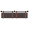 vidaXL T&ecirc;te de lit suspendue Marron fonc&eacute; 170 x 55 x 5 cm PU antique