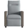 vidaXL Fauteuil de massage inclinable &eacute;lectrique gris clair tissu