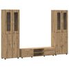 vidaXL Ensemble meuble TV FLORIN 3 pc Ch&ecirc;ne artisanal