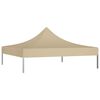 vidaXL Toit de tente de r&eacute;ception 2x2 m Beige 270 g/m&sup2;