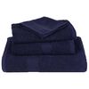vidaXL Serviettes de sauna FROGN 2 pcs bleu marine 80x200 cm 360 g/m&sup2;