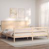 vidaXL Cadre de lit sans matelas 200x200 cm bois massif