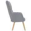 vidaXL Chaise de relaxation Gris clair Tissu