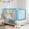 vidaXL Barri&egrave;re de s&eacute;curit&eacute; de lit d'enfant Bleu 140x25 cm Tissu