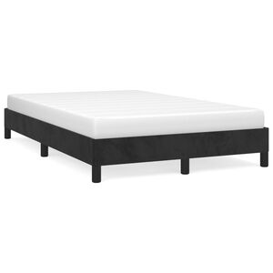 vidaXL Cadre de lit sans matelas noir 120x200 cm velours