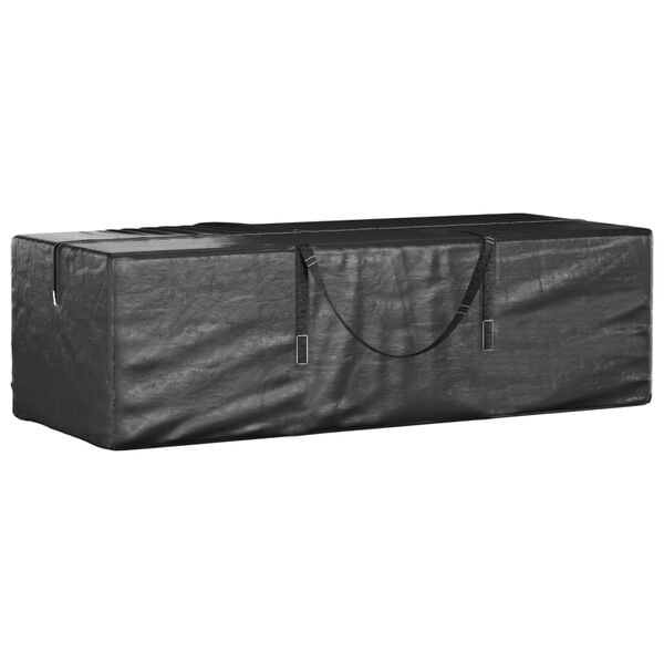 vidaXL Sacs de rangement pour sapin de No&euml;l 2 pcs noir poly&eacute;thyl&egrave;ne
