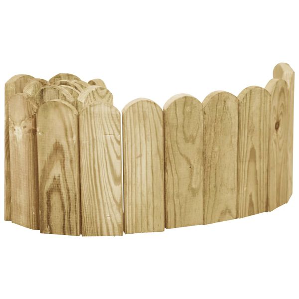 vidaXL Rouleau de bordure Vert 120 cm Bois de pin imprégné