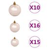 vidaXL Sapin de No&euml;l artificiel articul&eacute; 300 LED et boules 210 cm