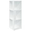 vidaXL Armoire d'angle Blanc 33x33x100 cm Bois d'ing&eacute;nierie