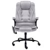 vidaXL Chaise de bureau de massage Gris clair Velours