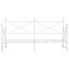 vidaXL Lit de jour avec lit gigogne sans matelas blanc 90x190 cm acier