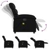 vidaXL Fauteuil de massage inclinable noir similicuir