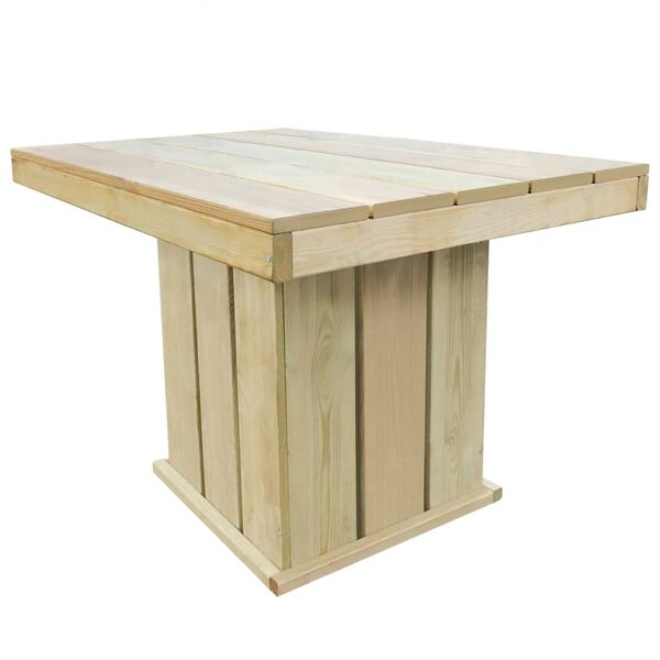 vidaXL Ensemble &agrave; manger d'ext&eacute;rieur 4 pcs Bois de pin impr&eacute;gn&eacute;
