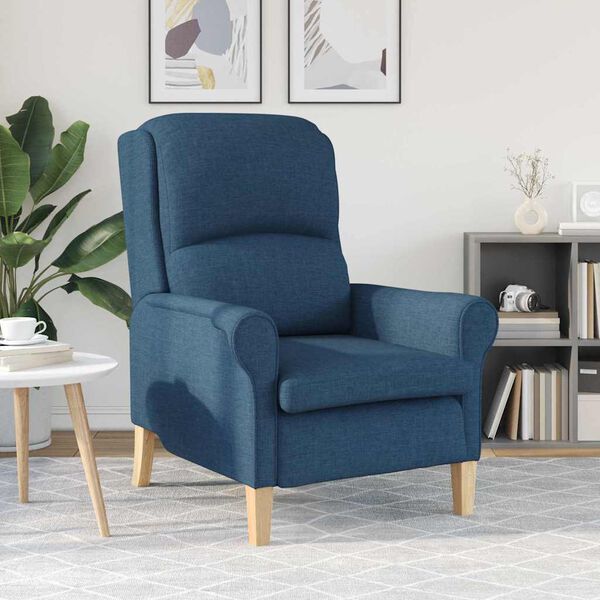 vidaXL fauteuil Bleu 76 x 94 x 102 cm tissu