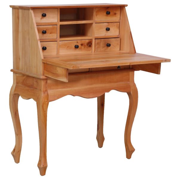 vidaXL Bureau secr&eacute;taire 78x42x103 cm Bois d'acajou massif