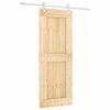 vidaXL Porte coulissante et kit de quincaillerie 80x210 cm pin massif