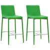 vidaXL Ensemble de bar 3 pcs Similicuir Vert