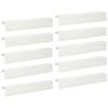 vidaXL Profil&eacute; de recouvrement de jardin 10 pc 100 x 20 x 15 cm Acier