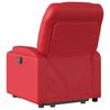 vidaXL Fauteuil inclinable de massage &eacute;lectrique rouge similicuir