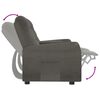 vidaXL Fauteuil de massage inclinable porte-gobelet 2places gris fonc&eacute;