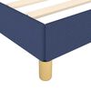vidaXL Cadre de lit sans matelas bleu 120x190 cm tissu