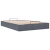 vidaXL Cadre de lit ottoman sans matelas gris foncé 140x190 cm velours