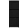 vidaXL Buffet ch&ecirc;ne noir 29,5x34x76 cm bois d'ing&eacute;nierie