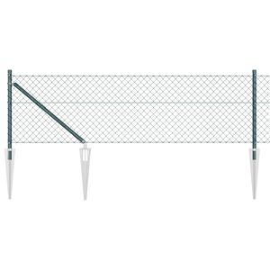 vidaXL Cl&ocirc;ture en fil soud&eacute; avec pointes 10 x 0,4 m (l x h)