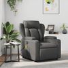 vidaXL Fauteuil de massage inclinable Gris Similicuir