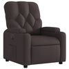 vidaXL Fauteuil inclinable &eacute;lectrique Marron fonc&eacute; Tissu