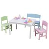 KidKraft Ensemble de table et chaises avec banc pour enfants Pastel