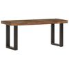 vidaXL Banc 110 cm Bois de r&eacute;cup&eacute;ration solide et acier