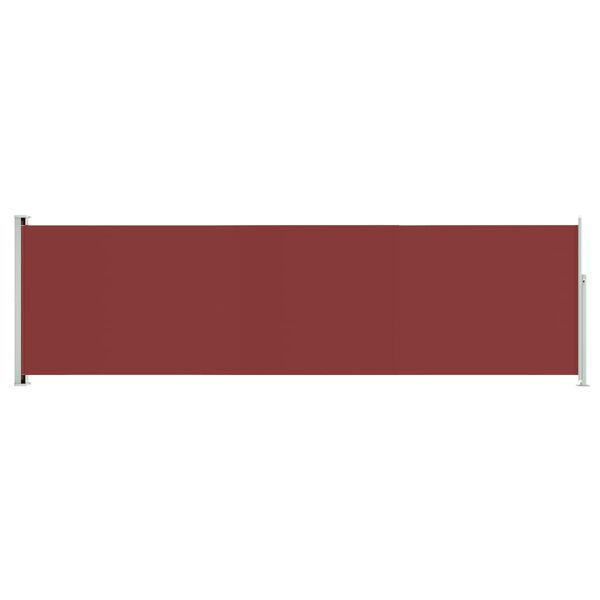 vidaXL Auvent lat&eacute;ral r&eacute;tractable de patio 180x600 cm Rouge