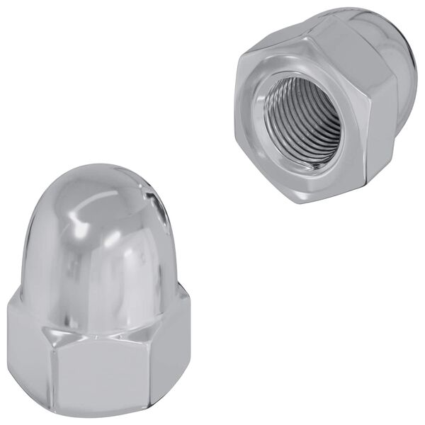 vidaXL &Eacute;crou 2 pcs Argent&eacute; M6 x 10 mm Fer