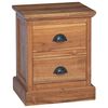 vidaXL Table de chevet Naturel 40 x 30 x 50 cm Bois de teck massif
